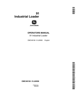 John Deere 91 Loaders Operator's Manuals (OMC48158)