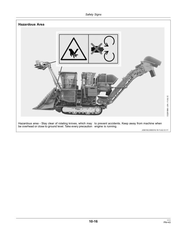 John Deere 3520 SUGAR CANE HARVESTERS AUTOTRAC READY Operator's Manual (OMCB10004) - Image 3