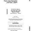 John Deere 3520, 3522 Sugar Cane Harvesters AutoTrac Ready Operator's Manual (OMCB10008)