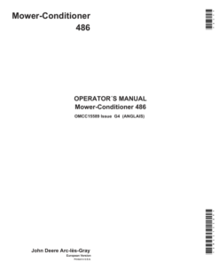 John Deere 486 Mower-Conditioners Operator's Manual (OMCC15589)