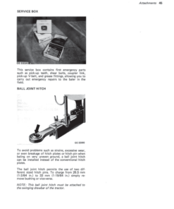 Alternative view of John Deere 332, 336 Balers (European Edition) Operator's Manual (OMCC16724)