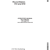 John Deere Round Balers 410, 510 Operator's Manual (OMCC18555)