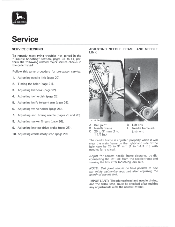 John Deere 332 A, 336 A Balers Operator's Manual (OMCC19542) - Image 2