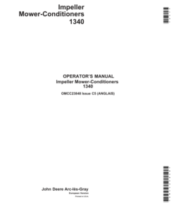 John Deere Impeller Mower-Conditioners 1340 Operator's Manual (OMCC23848)