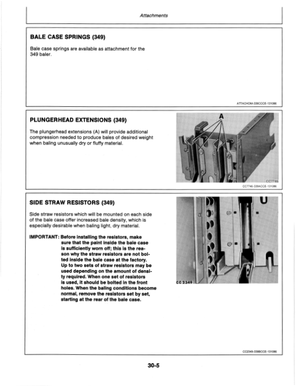 John Deere 339, 349 Balers Operator's Manual (OMCC27586) - Image 2