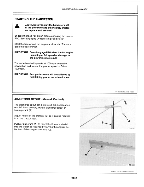 John Deere 3765 Forage Harvesters Operator's Manual (OMCC27802) - Image 2