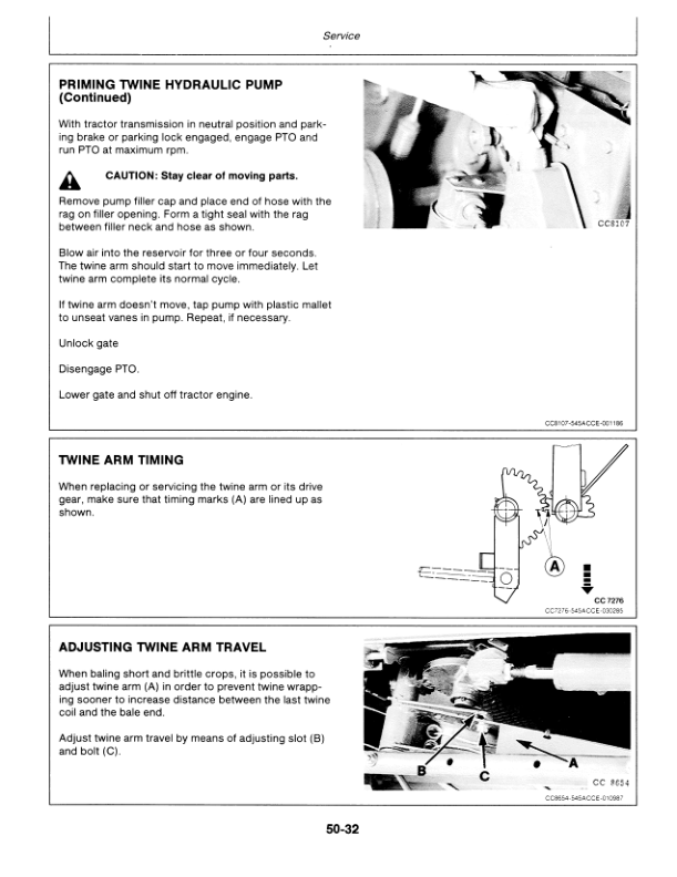 John Deere Roundbalers 545 & 550 Operator's Manual (OMCC30333) - Image 2