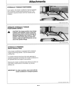 Alternative view of John Deere 1350, 1360, 1460 & 1470 Mower-Conditioners Operator's Manual (OMCC33002)