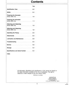 Alternative view of John Deere Windrow Pickup 630 (-049900), 645 (-060200) Operator's Manual (OMCC35248)
