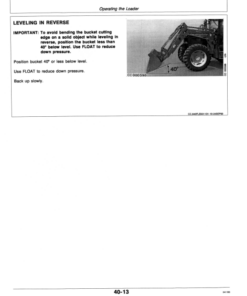 Alternative view of John Deere 540A, 640A & 740A Loaders Operator's Manual (OMCC39604)