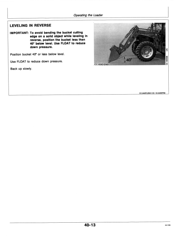 John Deere 540A, 640A & 740A Loaders Operator's Manual (OMCC39604) - Image 2