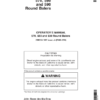 John Deere 570, 580 & 590 Round Balers Operator's Manual (OMCC41367)
