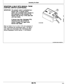 Alternative view of John Deere 570, 580 & 590 Round Balers Operator's Manual (OMCC41367)