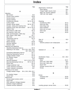 Alternative view of John Deere 1350, 1360, 1460 Mower-Conditioners Operator's Manual (OMCC41621)