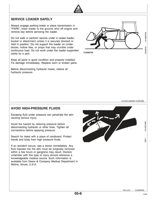 John Deere 540A, 640A, 740A Loaders Operator's Manual (OMCC42119) - Image 2