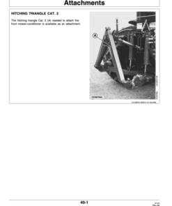 Alternative view of John Deere 228 Front Mower-Conditioner Operator's Manual (OMCC42992)