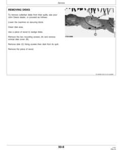 Alternative view of John Deere 324 & 328 Mower Conditioners (Side Mounted) Operator's Manual (OMCC49842)