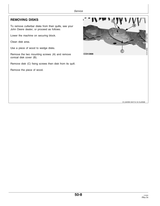 John Deere 324 & 328 Mower Conditioners (Side Mounted) Operator's Manual (OMCC49842) - Image 2