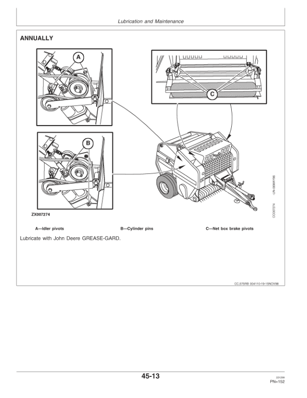 John Deere 565 & 575Round Balers Operator's Manual (OMCC52492) - Image 2
