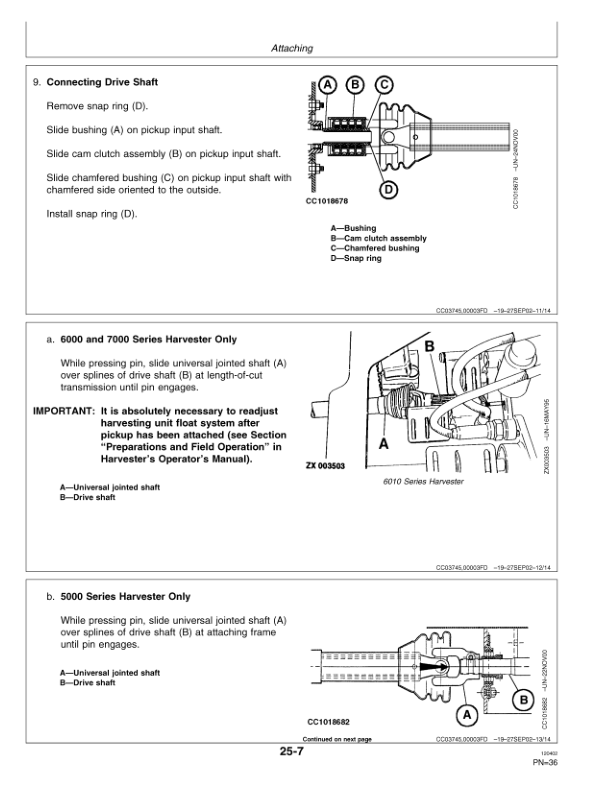 John Deere 630A, 640A & 645A Windrow Pickup Operator's Manual (OMCC58142) - Image 3