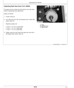 Alternative view of John Deere 572, 582, 592 Round Balers Operator's Manual (OMCC58341)