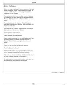 Alternative view of John Deere 190 Triple Mower-Conditioner Operator's Manual (OMCC58354)