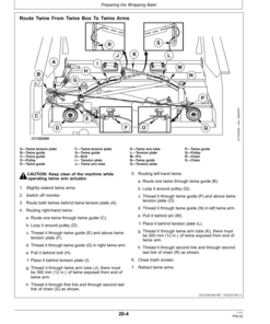 Alternative view of John Deere 744 Wrapping Baler Operator's Manual (OMCC59047)