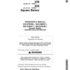 John Deere 339, 349, 359 & 459 Square Balers Operator's Manual (OMCC59112)