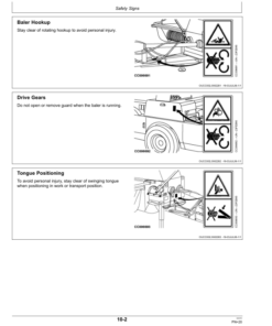 Alternative view of John Deere 339, 349, 359 & 459 Square Balers Operator's Manual (OMCC59112)