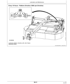 Alternative view of John Deere 730, 735 Mower-Conditioners Operator's Manual (OMCC59358)