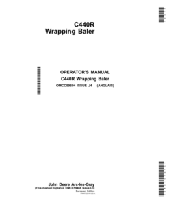 John Deere C440R Wrapping Baler Operator's Manual (OMCC59694)