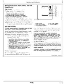 Alternative view of John Deere 842, 852, 854, 862 & 864 Round Balers European Edition Operator's Manual (OMCC59839)