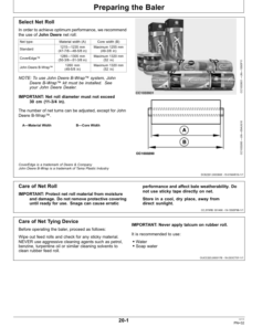 Alternative view of John Deere 960 & 990 Round Balers Operator's Manual (OMCC59865)
