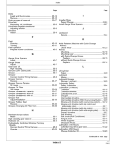 Alternative view of John Deere 630 & 635 Mower-Conditioners Operator's Manual (OMCC60083)