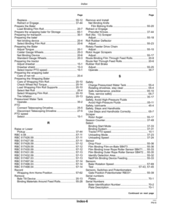 Alternative view of John Deere C441R Wrapping Baler (With Film Binding) Operator's Manual (OMCC60868)