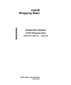 John Deere C441R Wrapping Baler Operator's Manual (OMCC60873)