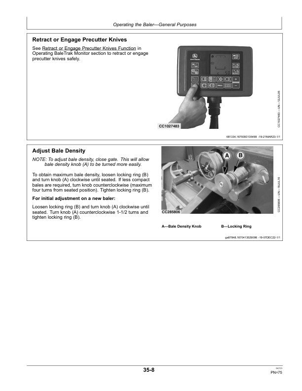 John Deere 9YG-1.25 Round Baler (China Edition) (230000-) Operator's Manual (OMCC61433) - Image 3