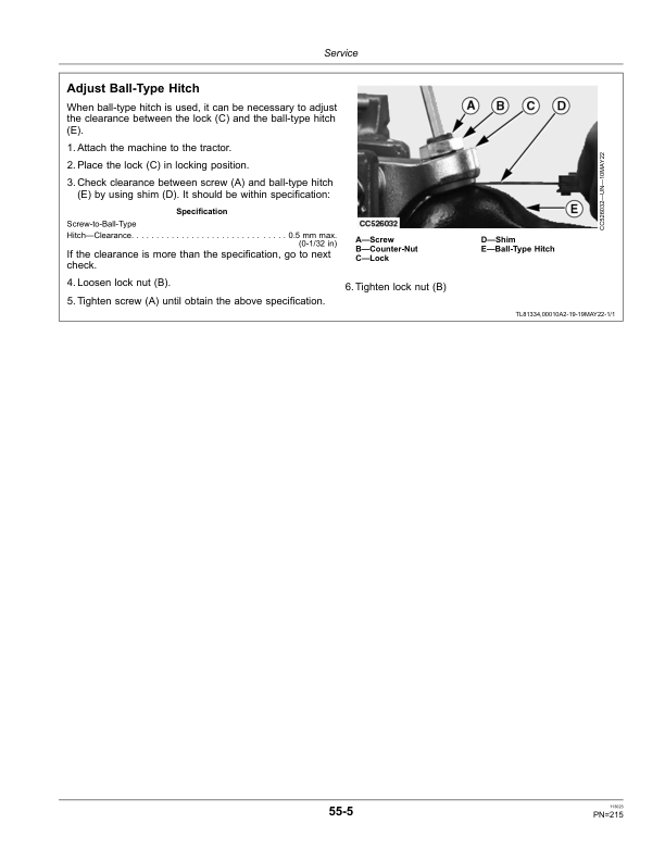 John Deere C451R, C461R Wrapping Balers (239900-) Operator's Manual (OMCC61572) - Image 2