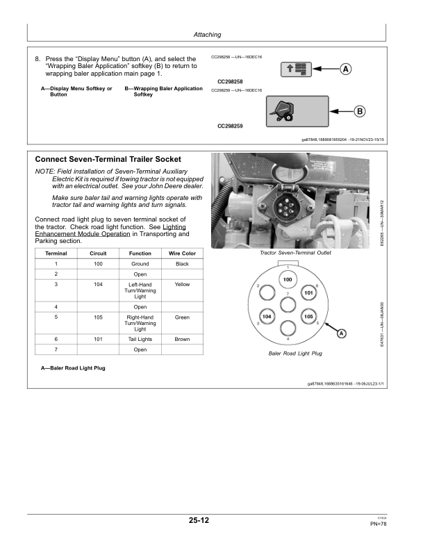 John Deere C451R, C461R Wrapping Balers (239900-) (North American) Operator's Manual (OMCC61601) - Image 4