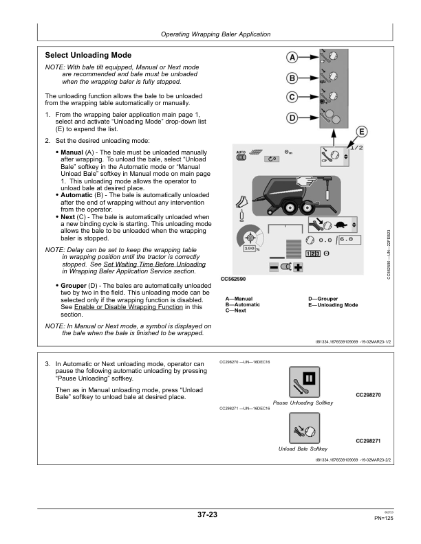 John Deere C441R Wrapping Baler (239900-) (European Edition) Operator's Manual (OMCC61670) - Image 3