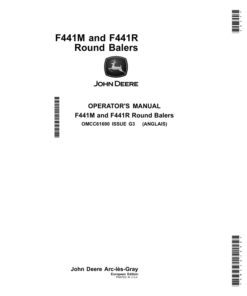 John Deere F441M, F441R Round Balers (European Edition) Operator's Manual (OMCC61690)