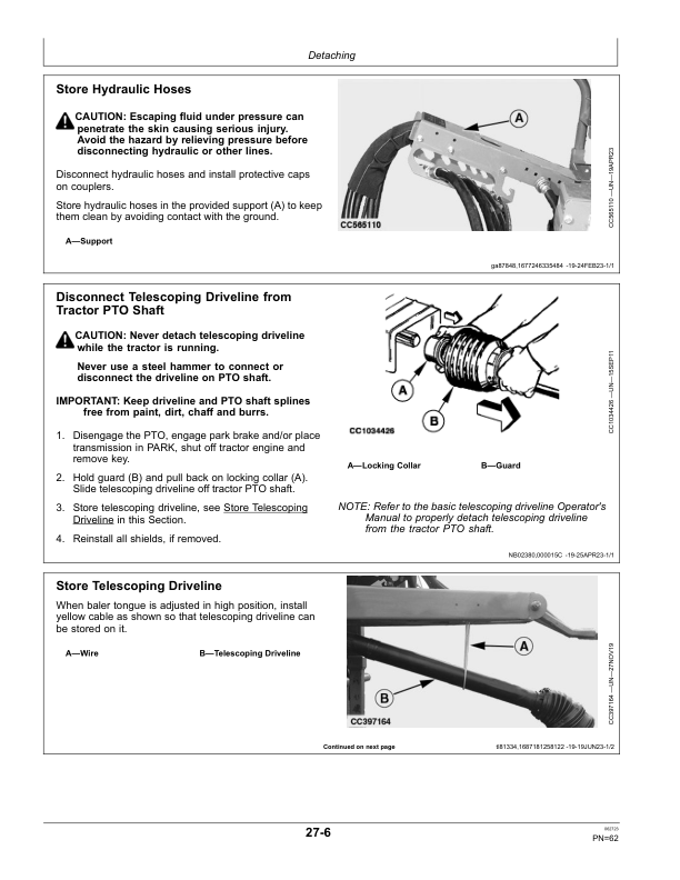 John Deere F441M, F441R Round Balers (European Edition) Operator's Manual (OMCC61690) - Image 3