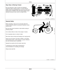 Alternative view of John Deere 1412E, 1810E, 1814E Ejector Scrapers Operator's Manual (OMCM2010)
