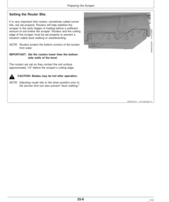 Alternative view of John Deere 1512E, 1810E, 1814E & 2112E Ejector Scrapers North America (000000-060200) Operator's Manual (OMCM2030)