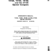 John Deere 1512E, 1810E, 1814E & 2112E Ejector Scrapers North America (070000-079999) Operator's Manual (OMCM2051)