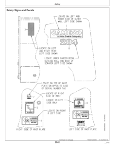 Alternative view of John Deere 272, 284, 288 Box Blades Operator's Manuals (OMCM2840)