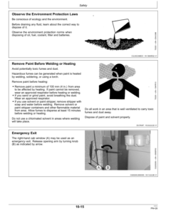 Alternative view of John Deere Combine 1175 Hydro (DEC13) Operator's Manual (OMCQ100130)