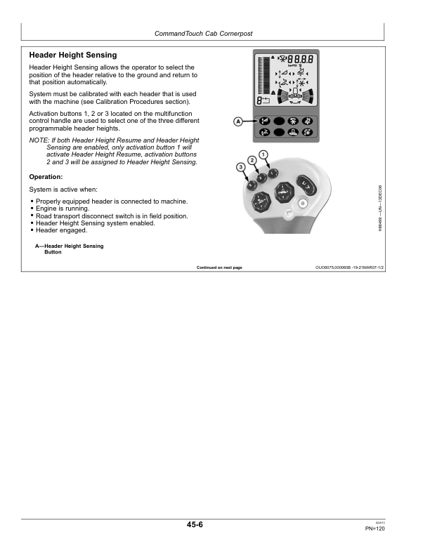 John Deere 9470 STS, 9570 STS Argentine Combines Operator's Manual (OMCQ100193) - Image 2