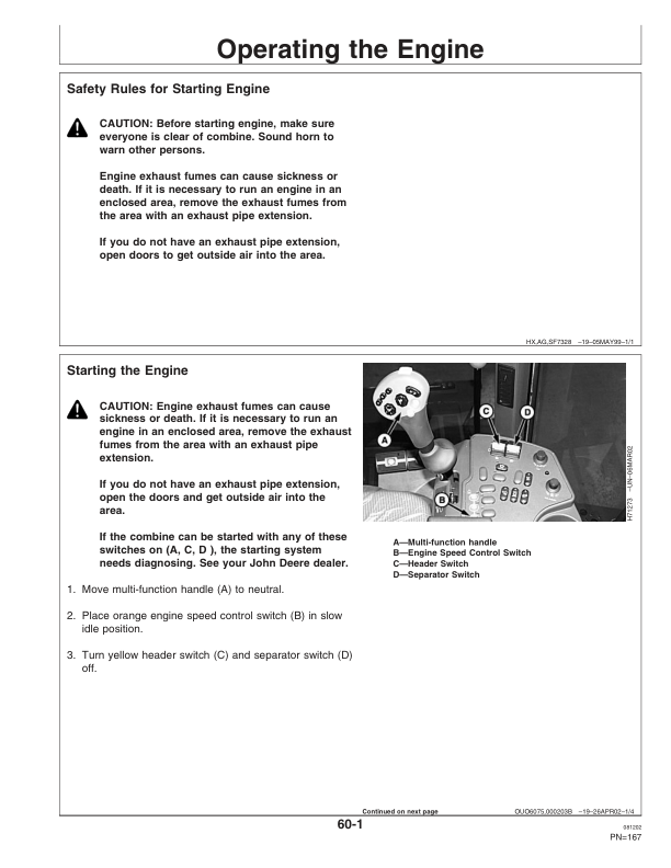 John Deere 9650 STS, 9750 STS Brazilian Combines Operator's Manual (OMCQ48596) - Image 2