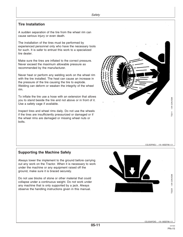 John Deere 6405, 6605 Tractors Operator's Manual (OMCQ52034) - Image 2